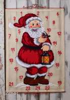 Adventskalender 80x115cm - Weihnachtsmann XXL